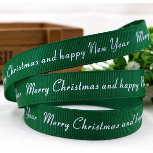 1591084 , 15 New arrival 16mm Christmas Series Printing ribbon, unique selling new models, Christmas tree decorations gift wrap