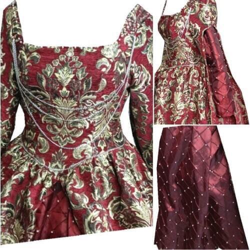 2021 New Victorian Gothic/Civil War Southern Belle loose Ball Gown Dress Halloween Vintage dresses D-096