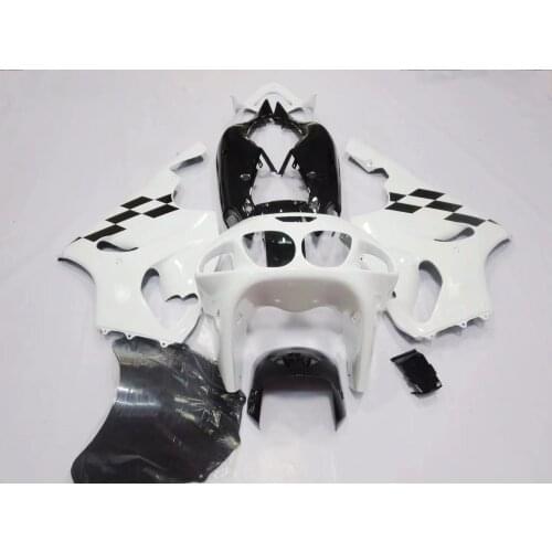 2021 WHSC ABS Plastic Fairing Kit For KAWASAKI 7R 1996-2003 black white