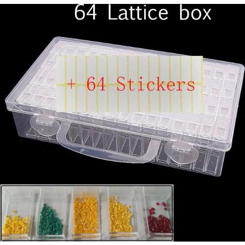 64/28/pcs Diamond Painting Tools Beads Container Rhinestone Diamond Embroidery Stone Storage Accessory Mosaic Convenience Box