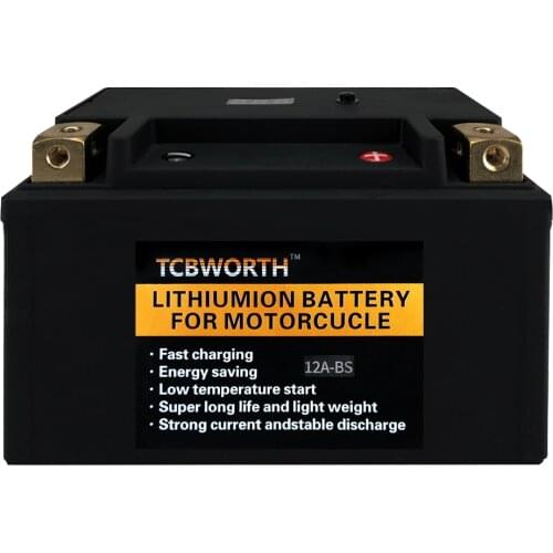 12B-4 12-BS 12V 12Ah CCA 450A LifePO4 Motorcycle Start Battery 144Wh Lithium Scooter Battery 12V With BMS For ATV UTV Motorbike