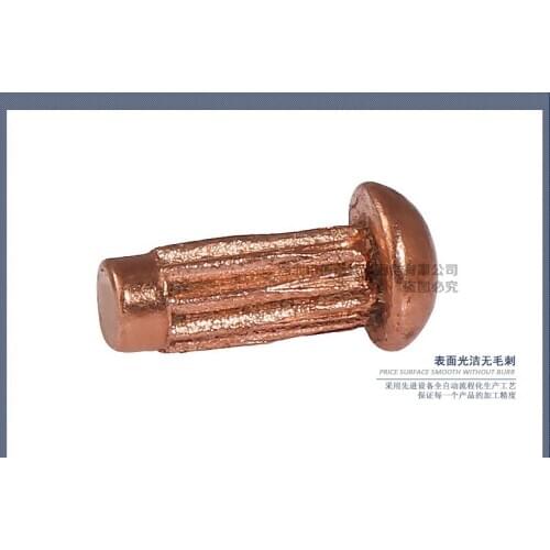 Aluminum rolling solid rivet purple copper sign rivet M2M3 200PCS