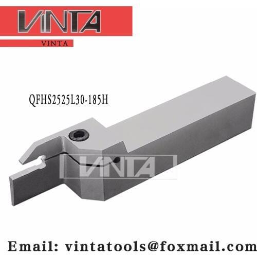 Free shipping QFHS2525L30-185H cnc cutting tools Surface Grooving tool holder matched inserts ZTHS0504-MG