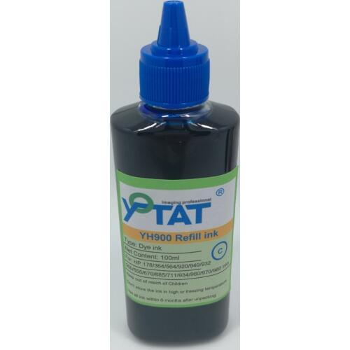YOTAT 100ml Dye Ink for HP178 HP364 HP564 HP920 HP932 HP950 HP655 HP670 HP685 HP711 HP934 HP960 HP970 HP980 ink cartridge or CIS