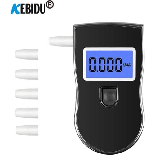 Kebidu Digital Breath Alcohol Tester, Car Breathalyzer, Portable Alcohol Meter, Wine Alcohol TestBlowing Drunk Driving Tester
