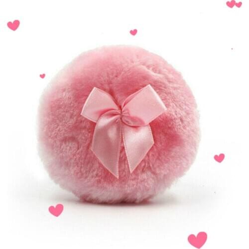 Baby round powder puff baby bow powder puff Baby Plush prickly heat powder puff powder powder puff