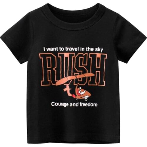 Bambino 2021 Tees New Year 2-9Years Little Kids Boys Clothing Boys Cartoon Summer Children Tops Baby Costume Pure Cotton Shirt