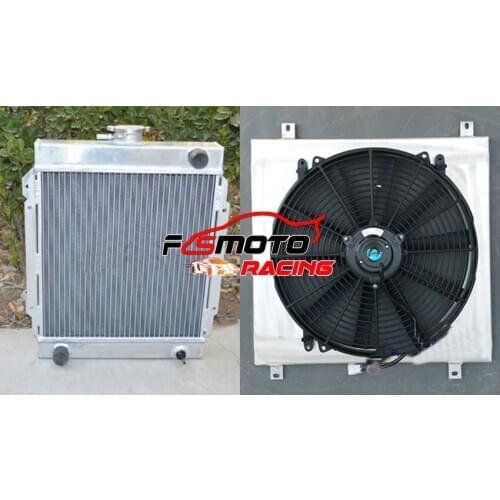 For DATSUN 1200 3 core aluminum radiator & shroud & fan Manual
