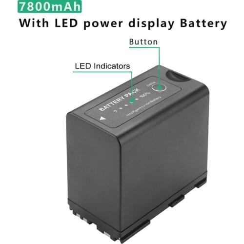 BP-975 BP 975 BP-945 7800mAh Battery for Canon EOS C100,EOS C100 Mark II, EOS C300, EOS C300 PL, GL2, XF100, XF105