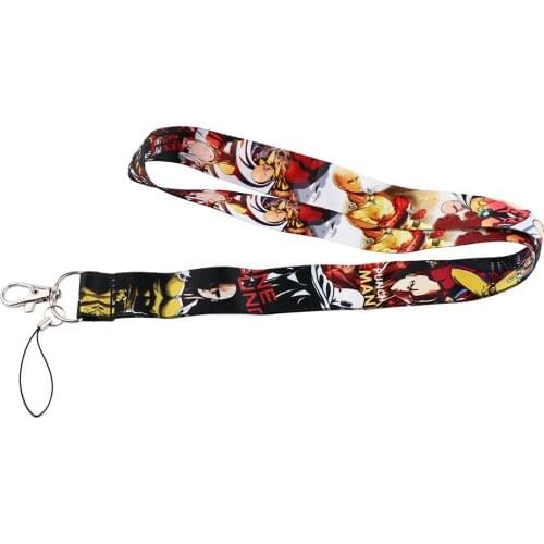 J2558 Cartoon Man Lanyard For Keys Phone Strap Neck Strap Keychain Lanyards ID Badge Holder