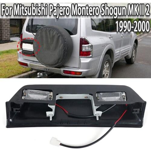 K-Car License Plate Light Tail Gate Door Registration Number Lamp For Mitsubishi Pajero Montero Shogun MK II 2 1990-2000