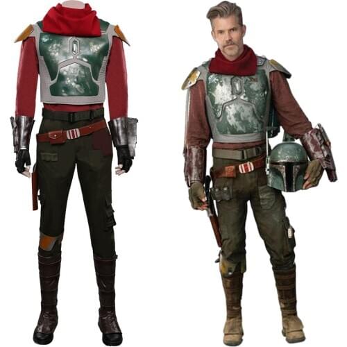 S2 Cobb Vanth Cosplay Costume TopS Pants Shoes Covers Full Set Outfits Halloween Carnival Party Movie Suit