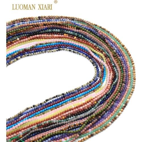 Wholesale Round Natural Stone Beads Pink Quartz Amethysts Crystal Agates Beads For Jewelry Making For Beadwork DIY Bracelet 2mm