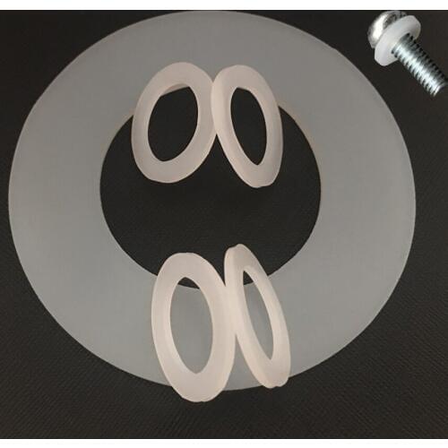M16 16*30*3 16x30x3 M20 20*37*3 20x37x3 M24 24*44*4 24x44x4 White Silicon Rubber Cushion Screw Washer O Ring Flat Seal Gasket