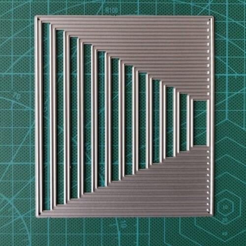 Metal Cutting Dies Stencils Rectangle Frame For DIY Scrapbooking Decorative Embossing Handcraft Die Cutting Template 2020