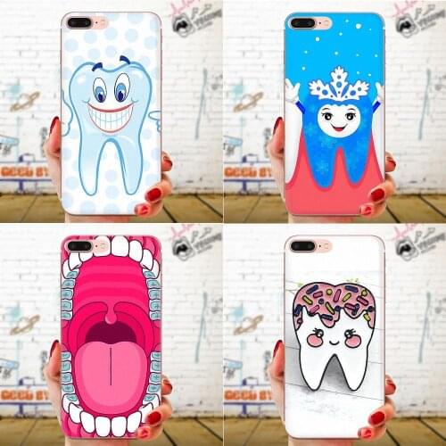 Cartoon Cute Teeth TPU Fashion Case For Huawei Mate 30 Pro Lite 20s NOVA 6 SE 5 P40 p30 lite Honor V30 20 Pro
