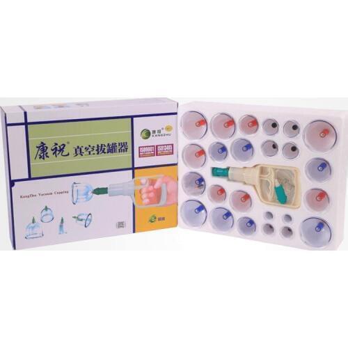 Vacuum cupping set 24pcs acupuncture massage suction cup magnetic vacuum cup beauty massage