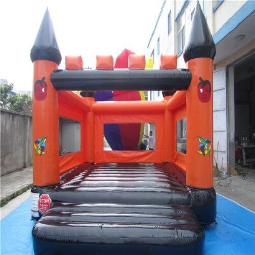 Inflatable trampoline castle Small childrens inflatable bouncer trampoline slide with CE/UL blower YLW-bouncer 203