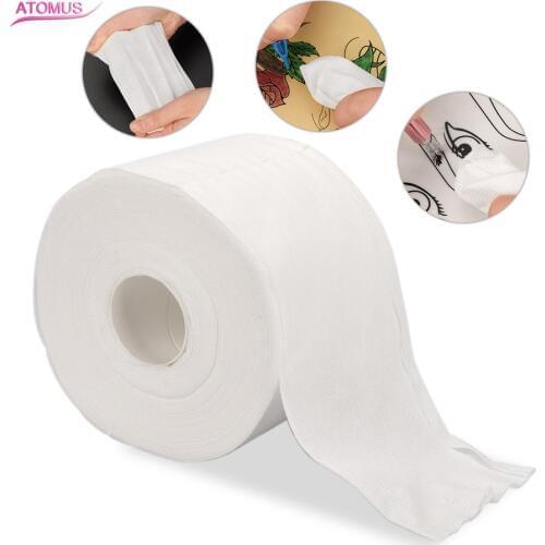 New Non-woven Fabric Facial Clean Cleansing Eyebrow Tattoo Makeup Tool Disposable Face Towel Wipes Cotton Pads Roll Paper Supply