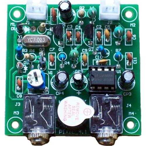 Hot Radio 40M CW Shortwave Transmitter Receiver Version 4.1 7.023-7.026MHz QRP Pixie Kits DIY with Buzzer Transceiver