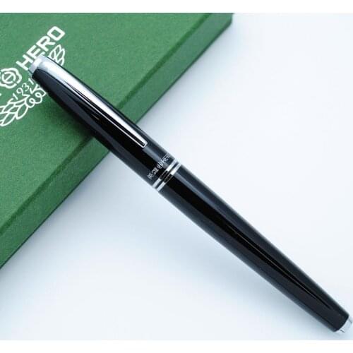 Hero 373 Fountain Pen F Nib Ink Pen Original Box