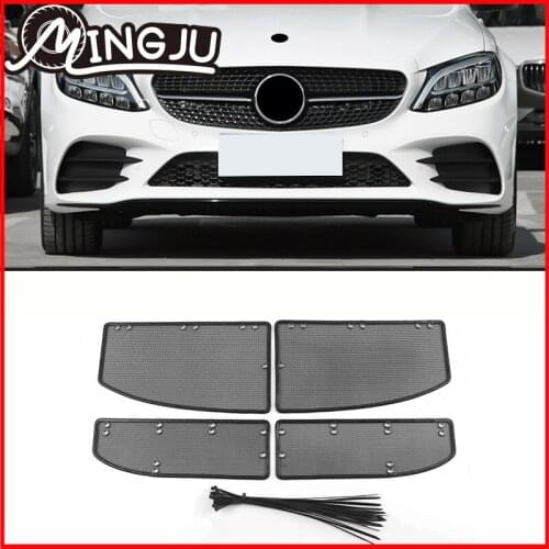 For Mercedes-Benz C-Class W205 2015-2018 W206 2019-2021 Car Accessories Grille Insert Net Anti-insect Dust Garbage Cover Mesh