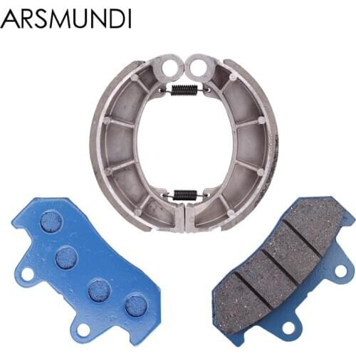 1 Set Motorcycle High Quality Brake Pads Disks Shoes Front And Rear For Honda Steed400 Old Style Steed Steed600 Magna Magna250