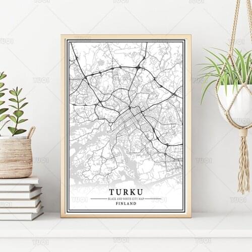 UKRAINE MIAMI BEACH TURKU MEXICO united arab emiratesCity Map print poster canvas poster canvas