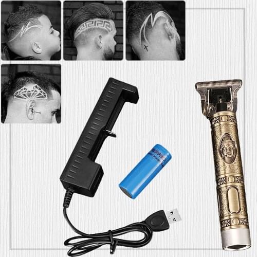 USB Rechargeable Hair Trimmer Cordless for Men Cutter Head Professional Barber Hair Clipper Beard Razor Hair Cutting Machine F35