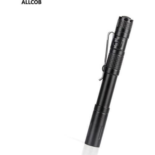 Waterproof pocket Led pen flashlight torch 2AAA batteries warm white use for Specialist Doctor Mechanic