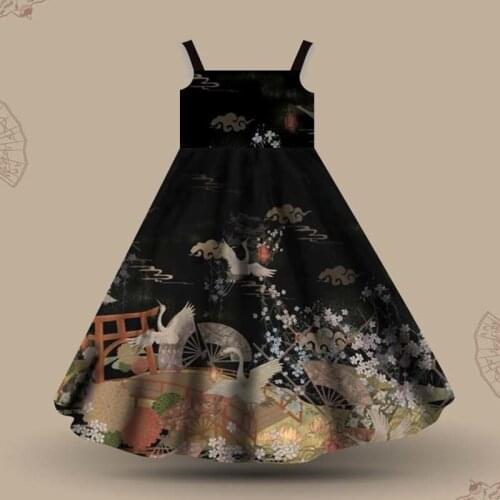 Japanese Kawaii Lolita Dress Soft Girls Chinese Vintage Style Gothic Lolita Slip Dress For Women Cute Spaghetti Strap Jsk Dress