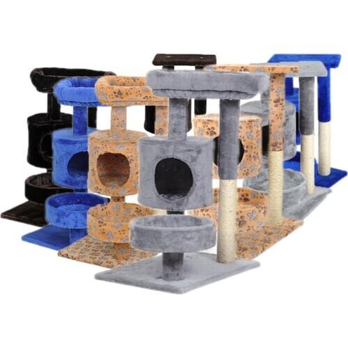 Pet crawl cat litter cat house cat toy small cat tree with tree hole cat scratch board cat table cat climbing frame