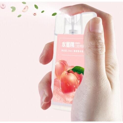 20ml Breath Freshener Spray Peach Lemon Oral Odor Halitosis Liquid Oral Spray Refresher Treatment Treatment Care Oral G6S7