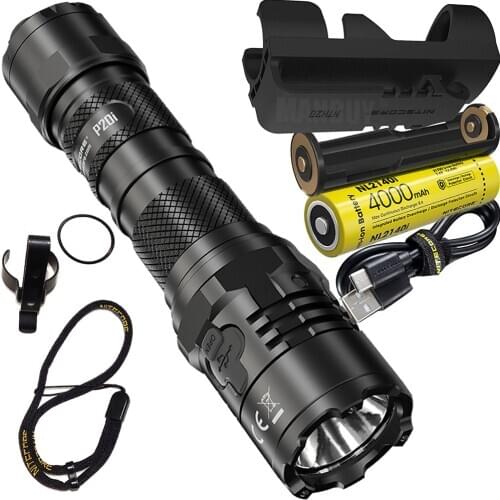 2020 Nitecore P20i with 4000mAh 21700i Battery i-Generation 1800 Lumens 21700 Tactical USB-C Rechargeable Flashlight Torch light