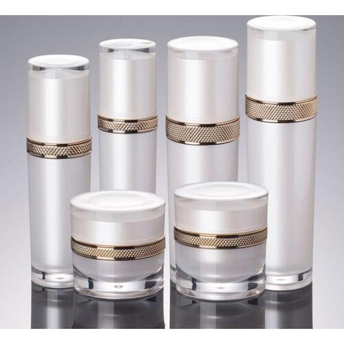 300pcs/lot 30g 50g Cosmetic Container Cube Acrylic Jar White Cream Pot Makeup Sample Jars empty beauty cream container