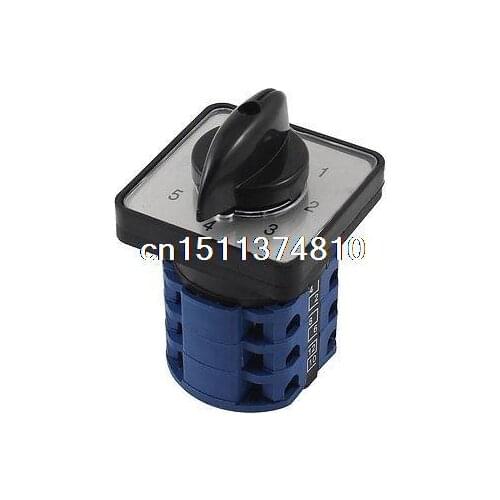 660V 12A 3 Phase 6 Position 10 Terminals Rotary Cam Universal Changeover Switch
