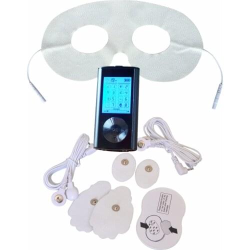 2 Channels TENS/EMS Digital Therapy Massager For Full Body Health Care Muscle Stimulator Pain Relief +1Pc Electrode Eye Mask