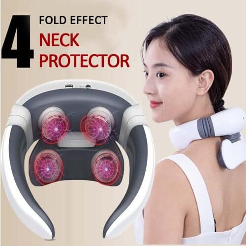 Electric Neck Massager Smart Neck And Back Massager Electric pulse Body Cervical Massage Relaxation 4D Magnetic Therapy Massage