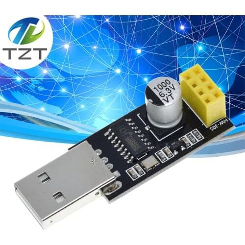 ESP01 Programmer Adapter UART GPIO0 ESP-01 Adaptaterr ESP8266 CH340G USB to ESP8266 Serial Wireless Wifi Developent Board Module