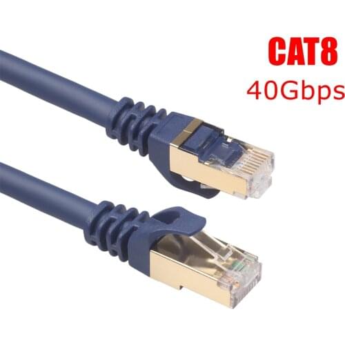 Cat8 Ethernet Cable RJ45 Network Cable SFTP 40Gbps Lan Cable Cat 8 RJ45 Patch Cord 10m/15m/20m For Router Laptop Cable Ethernet