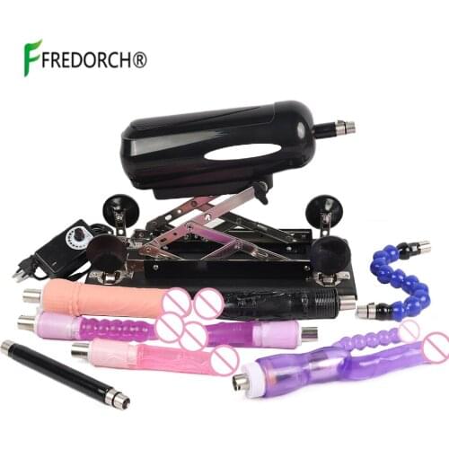 FREDORCH New Upgrade F2S Metal Stand-Up Sex Machine Angle Adjustable Auto-Retractable Sex Toys for Women and Man Powerful Motor