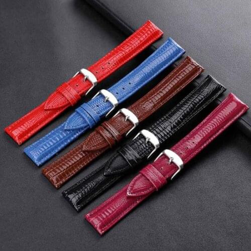 Nice Leather Watch Band Watchbands Men Women Strap 24mm 22mm 20mm 18mm 16mm 14mm 12mm Wrist Watch Bracelet Metal Buckle Belt