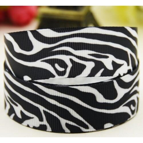 22mm 25mm 38mm 75mm Abstract line Cartoon pattern printed Grosgrain Ribbon party decoration 10 Yards X-04005