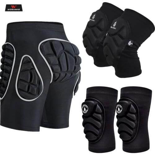 WOSAWE Motorcycle Hip Pad Shorts Motocross Hip protection Men Light Skateboard Snowboard Ski Hip Pad Shorts Protective Gear