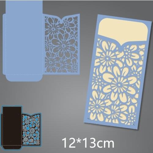 MT Metal Cutting Dies Hollow flower envelope Scrapbooking Photo Album Decorative Embossing Stencils Paper Card Crafts Die Cuts