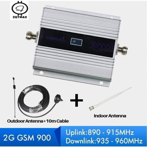 ZQTMAX 2G Amplifier kits signal repeater GSM mobile phone repeater mini signal booster home cell booster antenna set for phone