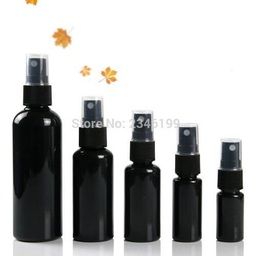 Plastic Spray Bottle 60ml Empty Black Spray Pump Bottle 50ml Spray Bottle 20ml 30ml Empty Plastic Cosmetic Container 100ml 50pcs