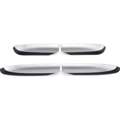 Durable Rack Rail Shells Cover Exterior Replacement ABS 4pcs Silver Accessories Roof Racks Roof Rack Rail Shells for Toyota