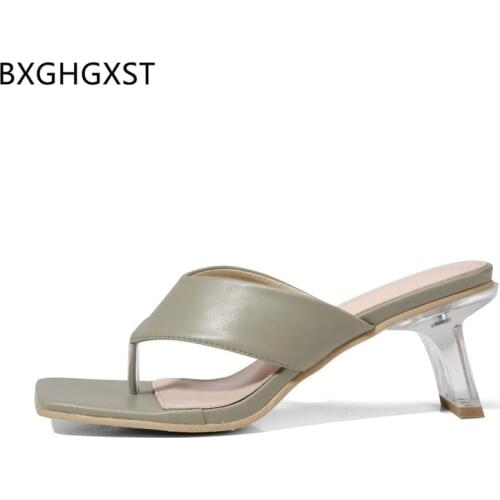 Flip Flops Slippers Women 2021 Pumps Women Shoes High Heels Summer Slippers Ladies Slippers Designer Slides Transparent Heels