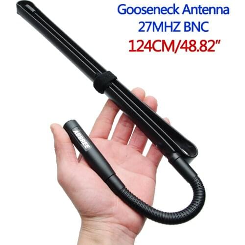 ABBREE 27Mhz BNC Connector Gooseneck Tactical Antenna Foldable Antenna Compatible Cobra Midland Uniden Anyton CB Radio